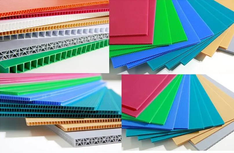 Coroplast Polypropylene PP Hollow Profile Sheet Corrugated Fluted Board Plastic Sheet Extruder Sheet Extrusion Line
