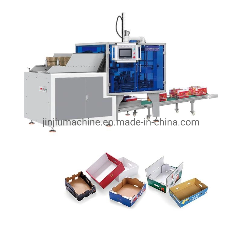 Automatic Multi-Functional Paper Box Corrugated Fruit Box Gluing Folding Machine