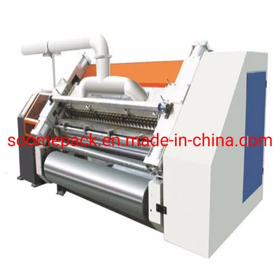 Electric Heating Corrugated Single Facer Making Paper Machine 