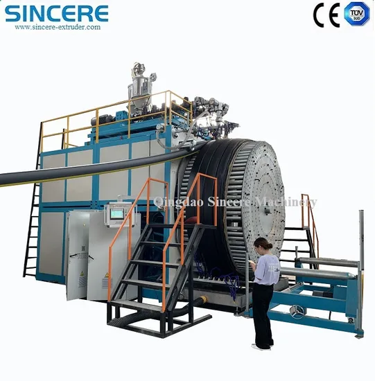 Plastic HDPE/PP/PPR/PVC/Pert Double Structural Hollow Wall Spiral Winding Sewer Corrugated Pipe Tank Extrusion Manufacturing Plant Production Machine Line 