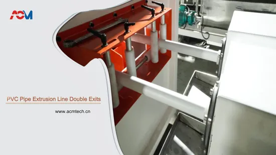 High Output PP PVC UPVC Opvc Pipe Extrusion Line Gas Water Pipe Supply Drainage Electric Hose Tube Production Single Wall Corrugated Plastic Pipe Extrusion Line 