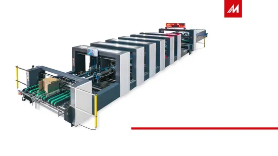 Rolam PCS Corrugated Paper Box Making Machine Automatic Bag Folder Gluer Food Pakcag Cardboard Carton Forming Corrugate Paper Cup Sleeve Folding Gluing Machine 