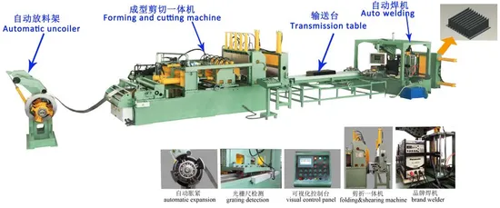 Transformer Corrugated Fin Folding Machine for Transformer Oil Tank Production Line 