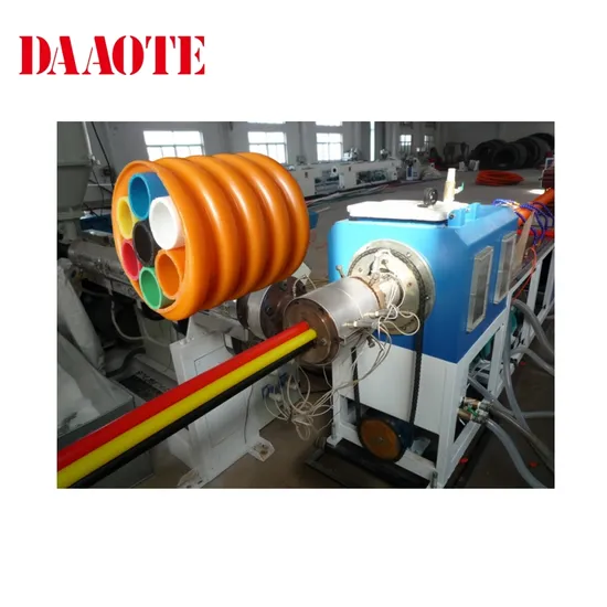 Cod Pipe Machine Corrugated Optic Duct for Electric Cable by Extrusion PE Pipe Machine 