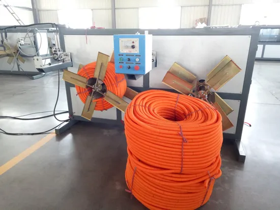 PE PVC Single Wall Corrugated Pipe Extrusion Line Plastic Extruder Machine 