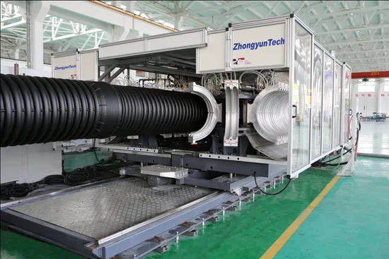 PE/HDPE Plastic Corrugated Pipe Extrusion Line for Stormwater/Drainage/Cable Duct//Ventilation 